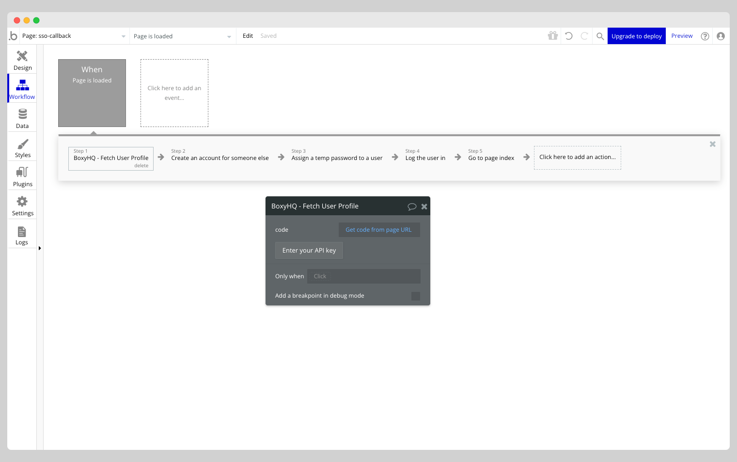 BoxyHQ - Fetch User Profile Action